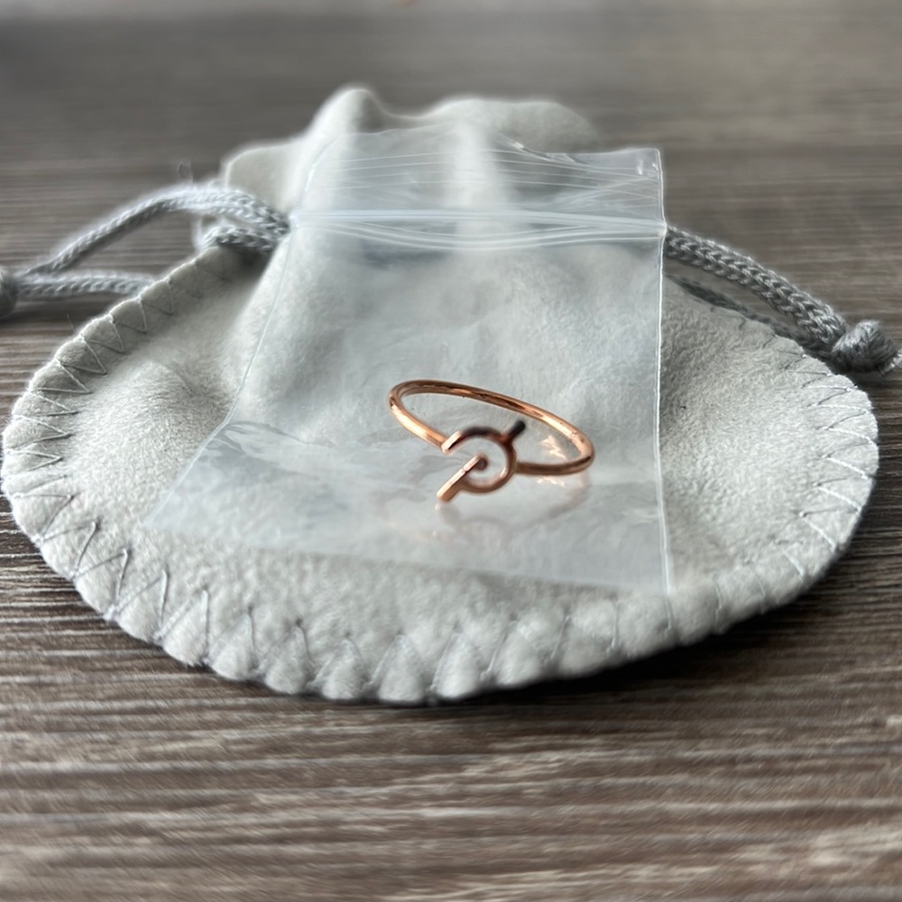 Rose gold peloton ring